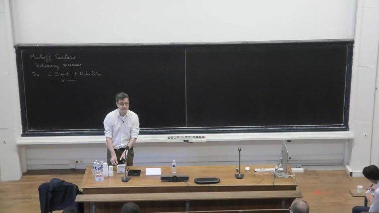 Stationary Measures on Markov surfaces