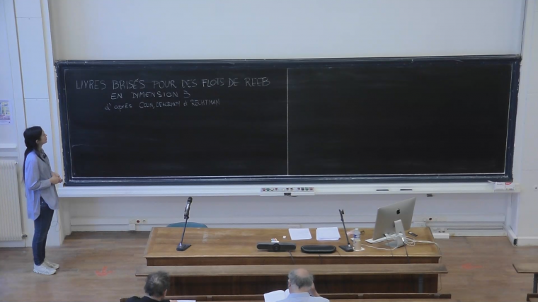 [1223] Livres brisés pour des flots de Reeb en dimension $3$