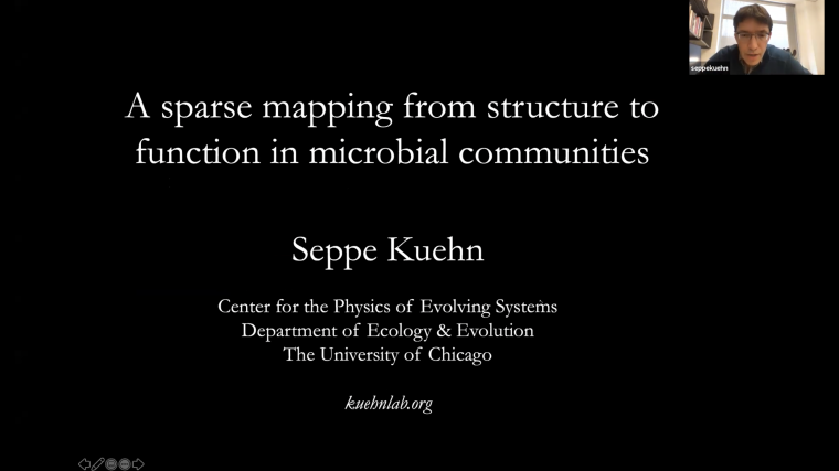 A sparse mapping from structure to function in microbial communities