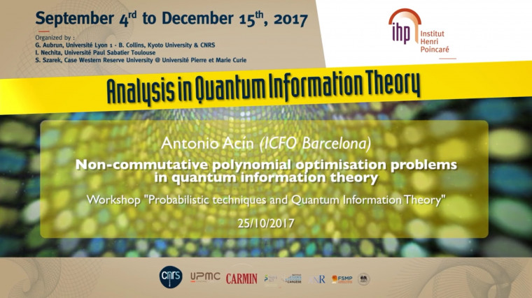 Non-commutative polynomial optimisation problems in quantum information theory