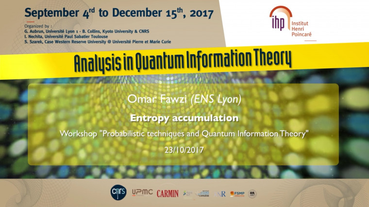 Entropy accumulation