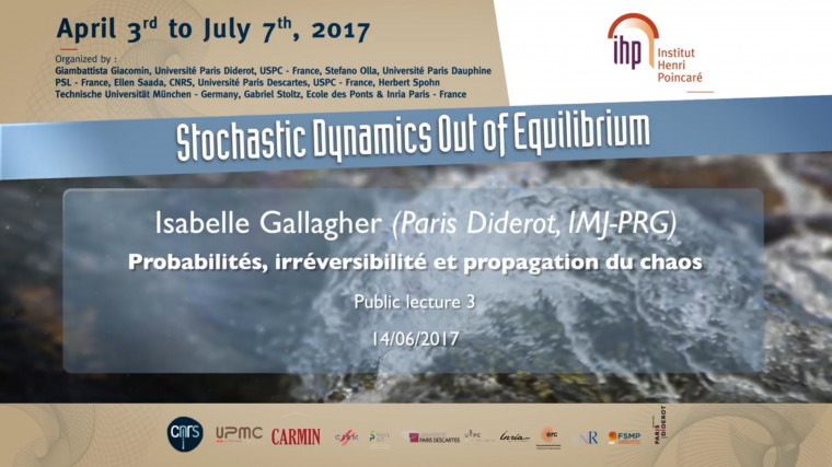 Probabilités, Irréversibilité et Propagation du chaos