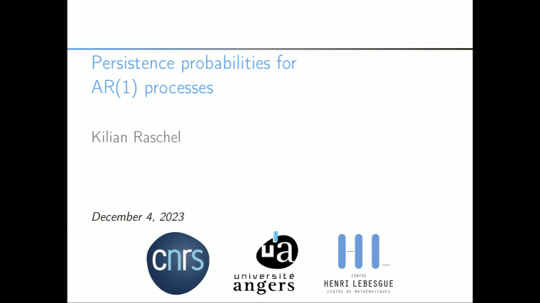 Persistence for a class of order-one autoregressive processes and Mallows-Riordan polynomials