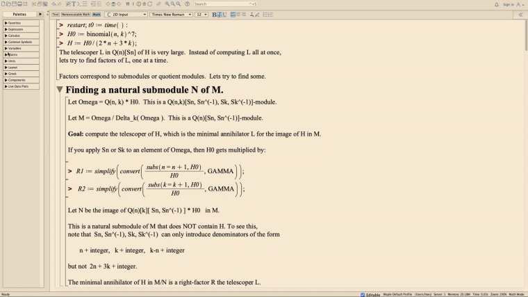 Submodule approach to creative telescoping