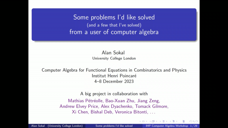 Some problems I’d like solved, from a user of computer algebra