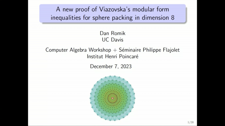 A new proof of Viazovska's modular form inequalities for sphere packing in dimension 8