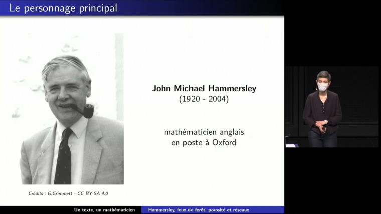 Hammersley, feux de forêt, porosité et réseaux