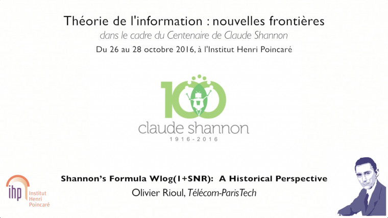 Shannon’s Formula Wlog(1+SNR): A Historical Perspective