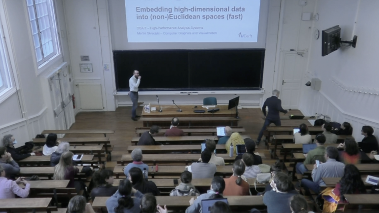 Embedding high-dimensional data into (non-)Euclidean spaces (fast)