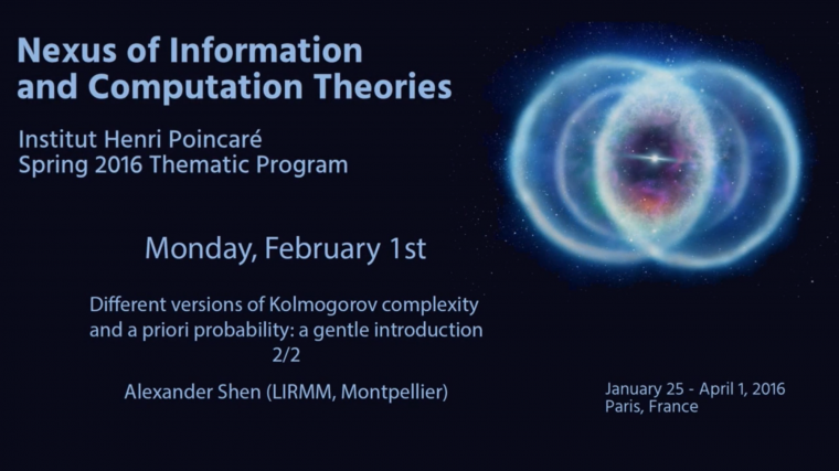Different versions of Kolmogorov complexity and a priori probability: a gentle introduction (2/2)