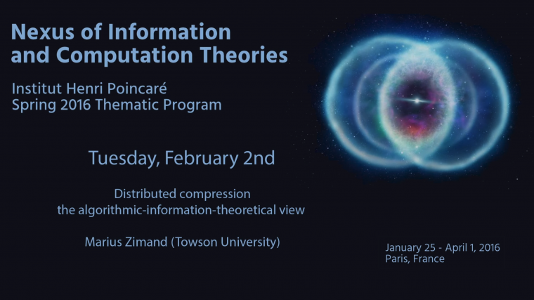 Distributed compression: the algorithmic-information-theoretical view