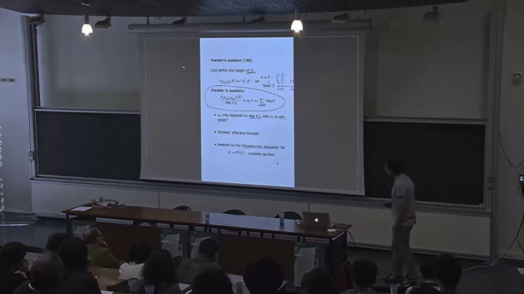Canonical heights, periods and the Hurwitz zeta function