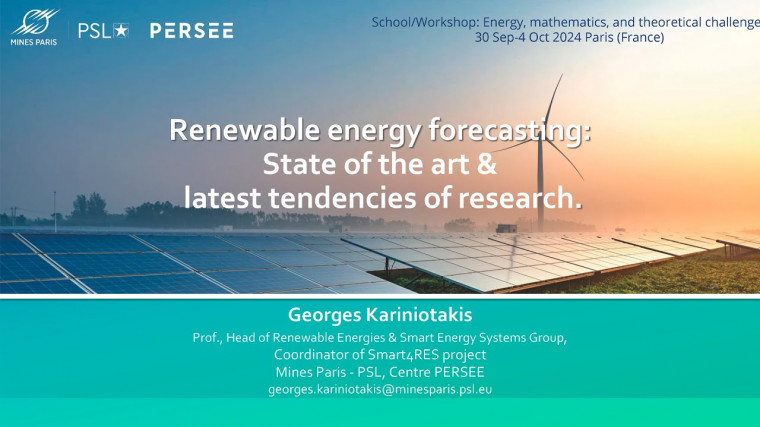 Renewable energy forecasting: State of the art & latest tendencies of research