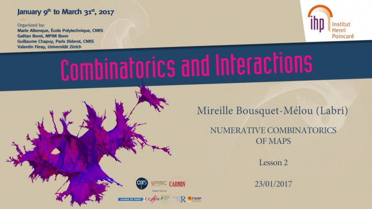 Enumerative Combinatorics of Maps 2/10