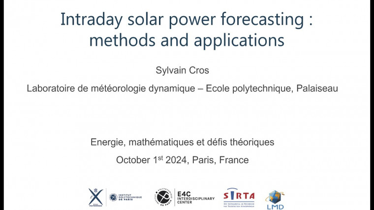 Intraday solar power forecasting: methods and applications