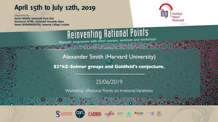 2^k-Selmer groups and Goldfeld's conjecture