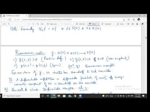 Pre-requisites of Riemannian Geometry