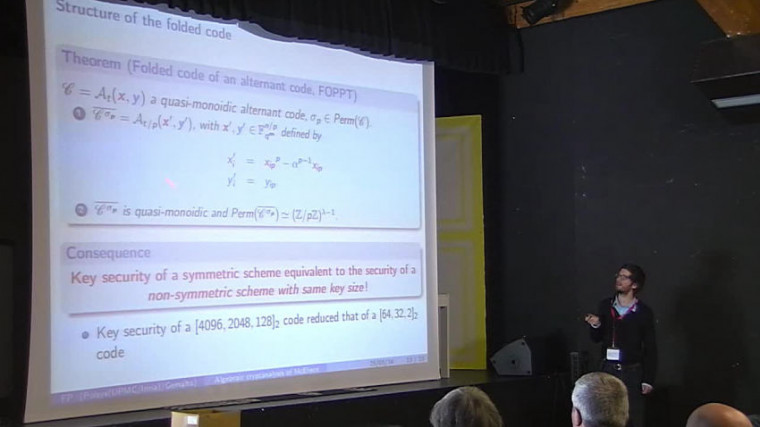 Faiblesse structurelle des schémas McEliece avec clefs compactes