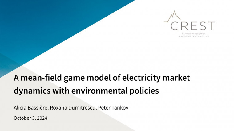 A mean-field game model of electricity market dynamics with environmental policies