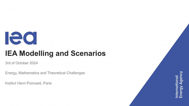 IEA Modelling and Scenarios