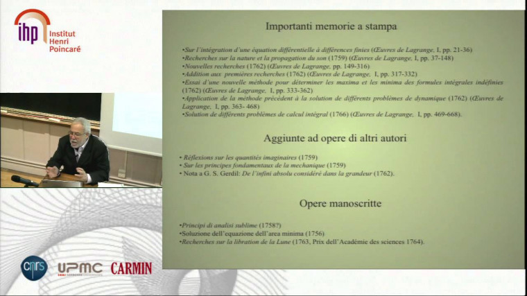 Les recherches sur les biographies de Lagrange