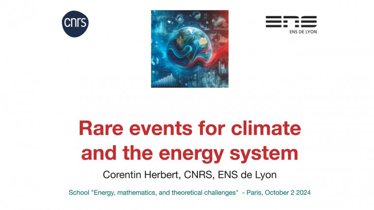 Rare events for climate and the energy system