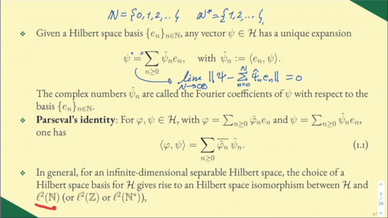 "Mathematical Aspects of Quantum Mechanics" (part 1/2)
