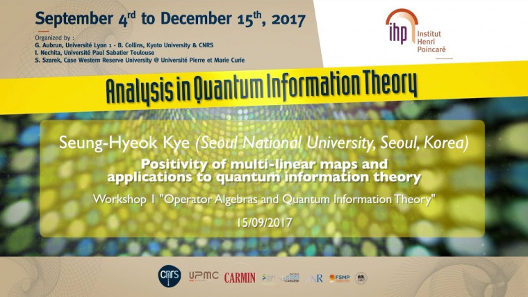 Positivity of multi-linear maps and applications to quantum information theory