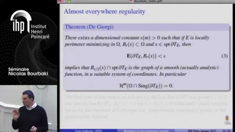 [1093] The regularity theory of area-minimizing integral currents