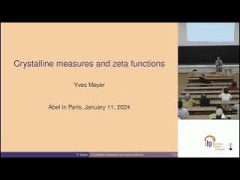 Crystalline measures and zeta functions