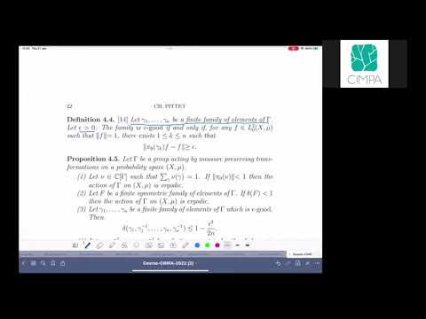 Ergodic theory and unitary representations (part 4/4)