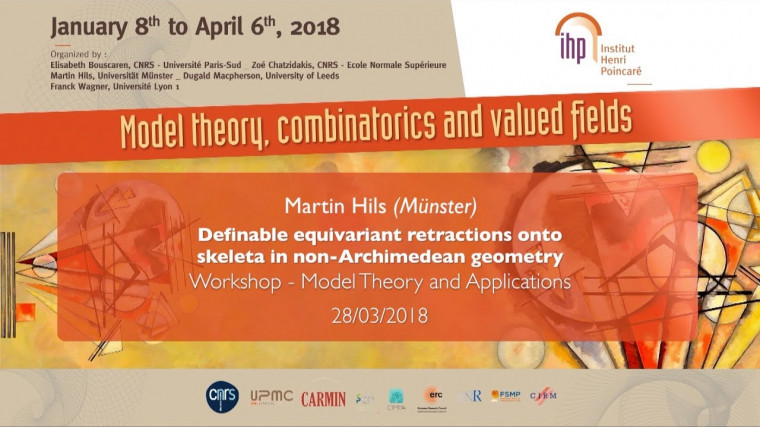 Definable equivariant retractions onto skeleta in non-archimedean geometry