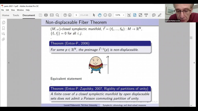 Symplectic cohomology and ideal valued measures