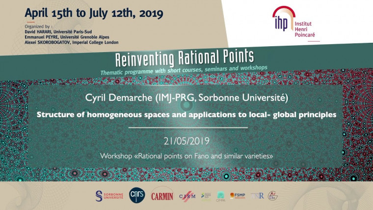 Structure of homogeneous spaces and applications to local-global principles