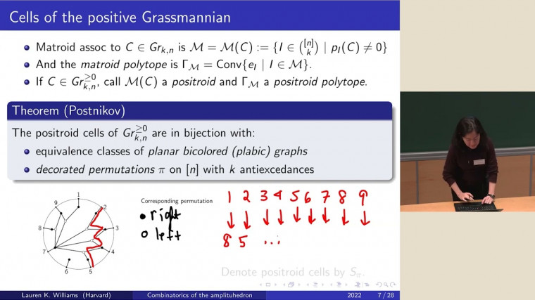 Combinatorics of the amplituhedron