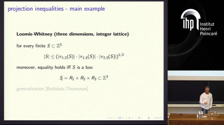 Geometric stability via information theory