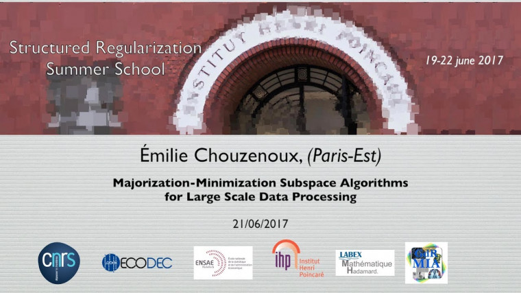 Majorization-Minimization Subspace Algorithms for Large Scale Data Processing