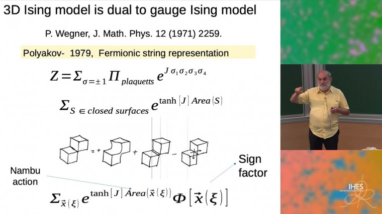 Three dimensional Ising model as a non-critical string theory