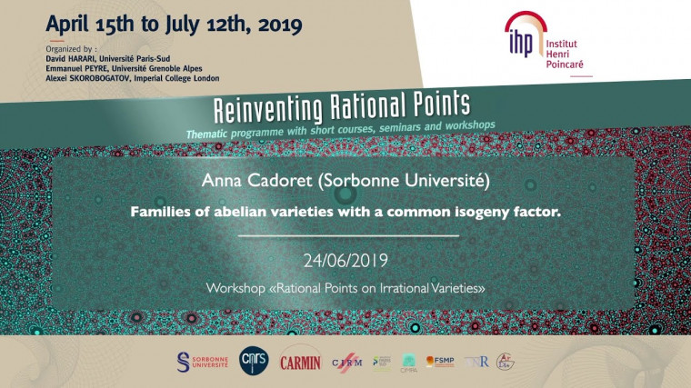 Families of abelian varieties with a common isogeny factor