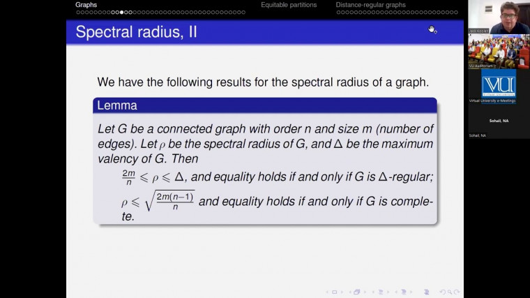 Some topics in spectral graph theory (1/4)