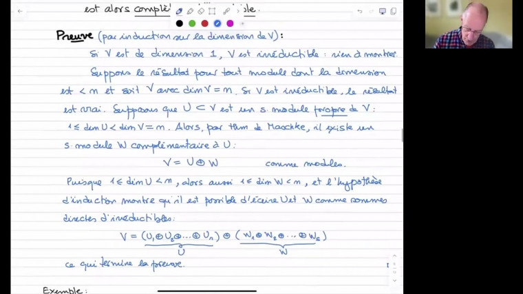 Théorie de la représentation des groupes finis (9/26)