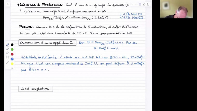 Théorie de la représentation des groupes finis (16/26)