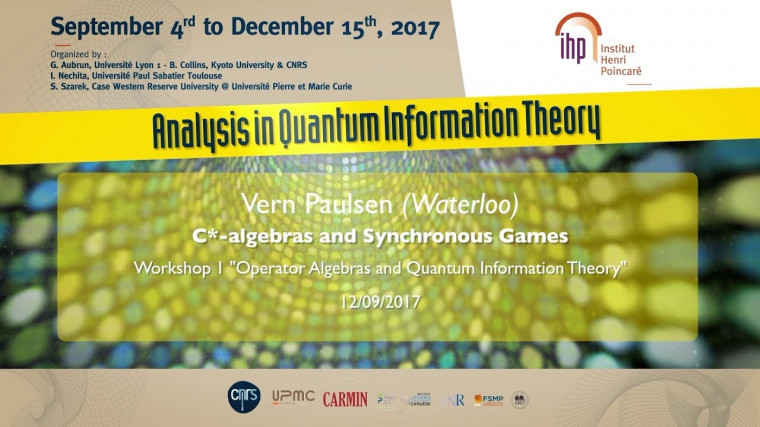 C*-algebras and Synchronous Games.