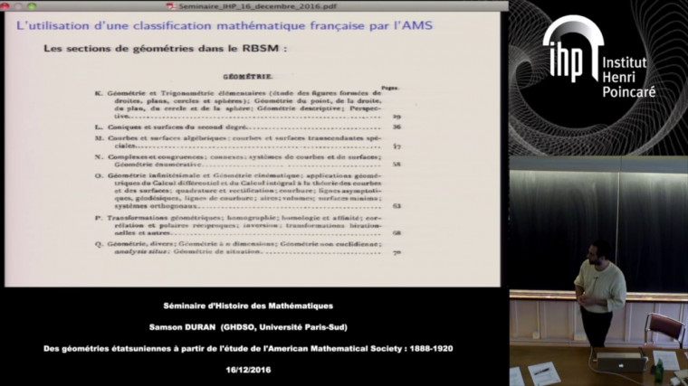 Des géométries étatsuniennes à partir de l'étude de l'AMS