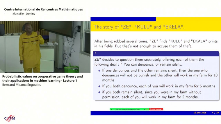 Probabilistic values on cooperative game theory and their applications in machine learning (1/4)
