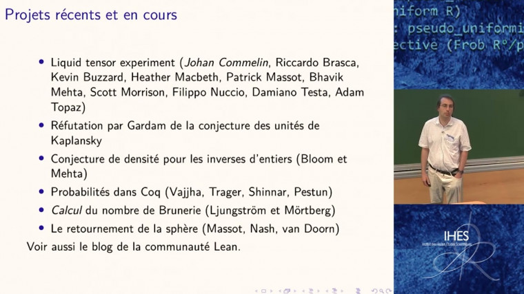 Formalisation mathématique et types dépendants : Le point vue d'un utilisateur mathématicien
