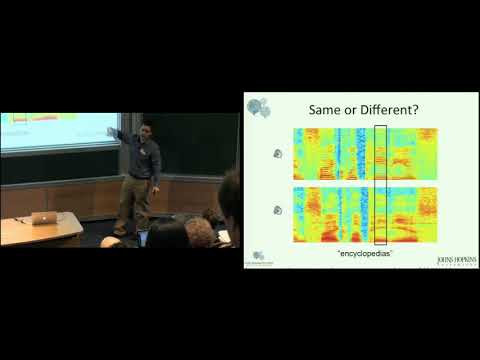 Automatically learning the structure of spoken language without supervision