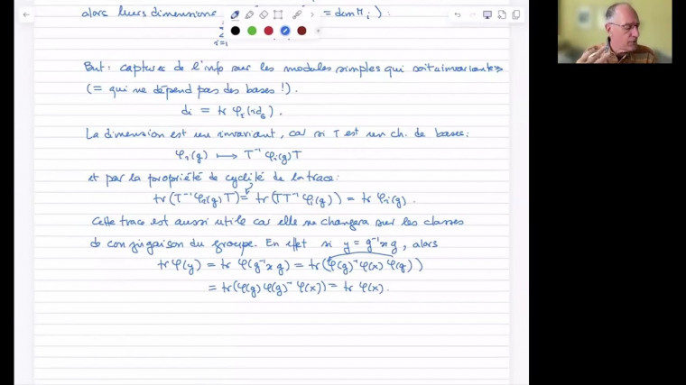 Théorie de la représentation des groupes finis (18/26)