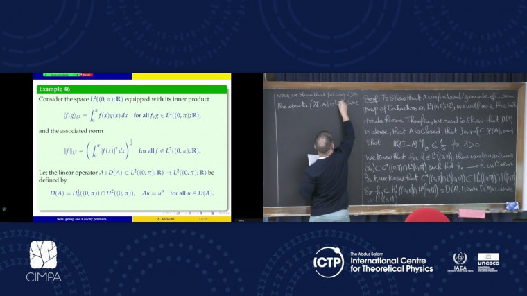 Semi-group theory: Abstract Cauchy problem and evolution equations (3/4)