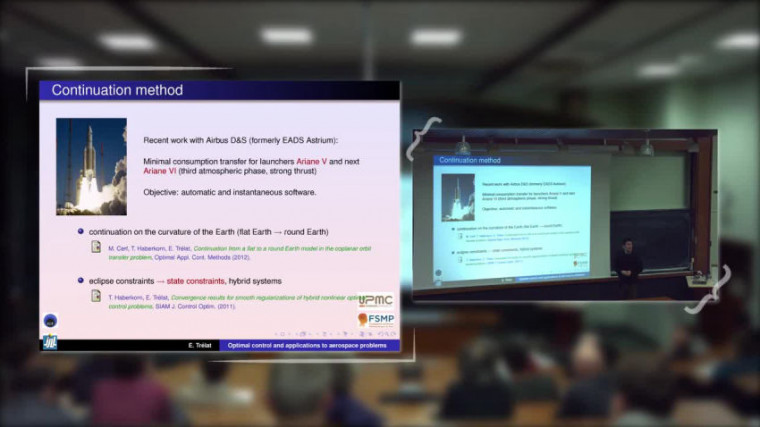 Théorie du contrôle optimal et applications aux missions spatiales